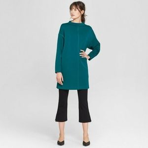 Target Prologue Teal High Neck Scuba T-Shirt Dress